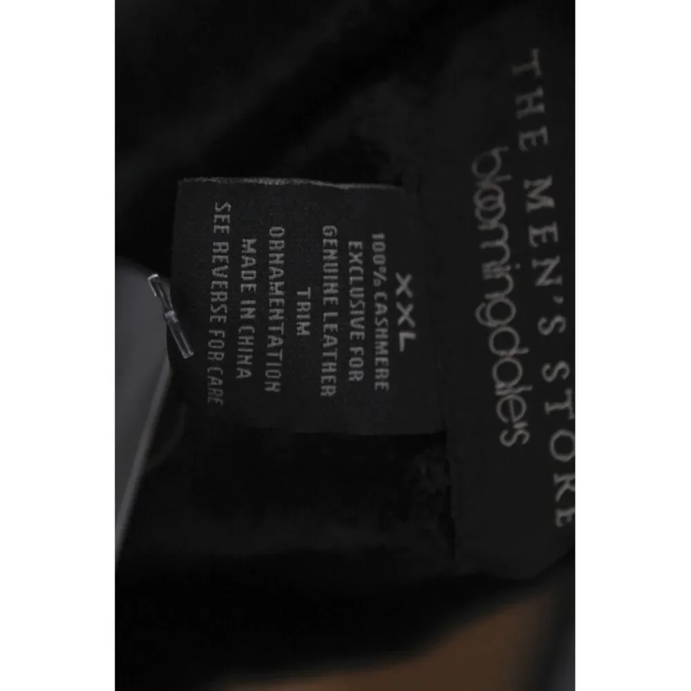The Men's Store at Bloomingdale's Mens Cashmere Mockneck Pullover Blk Size 2XL